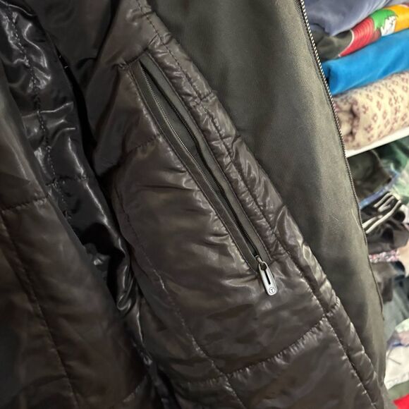 Men's Black wool Coat T Tech by TUMI winter weatherproof coat layered - Picture 10 of 14